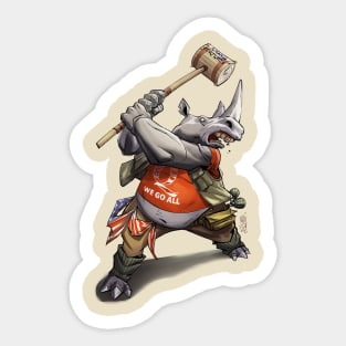 TMNT Rocksteady Sticker